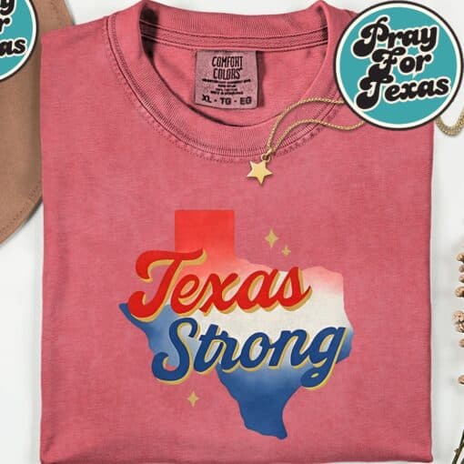 Texas Strong Pray for Texas T-Shirt - Image 8