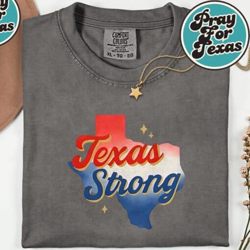 Texas Strong Pray for Texas T-Shirt - Image 7