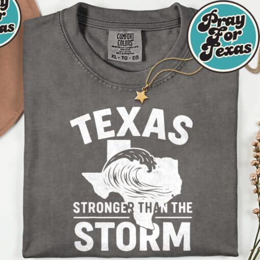 Texas Strong Hill Country Strong Pray For Texas T-Shirt - Image 3