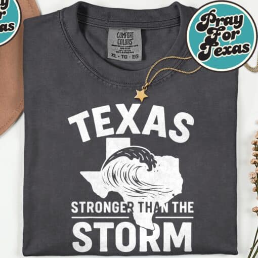 Texas Strong Hill Country Strong Pray For Texas T-Shirt - Image 4