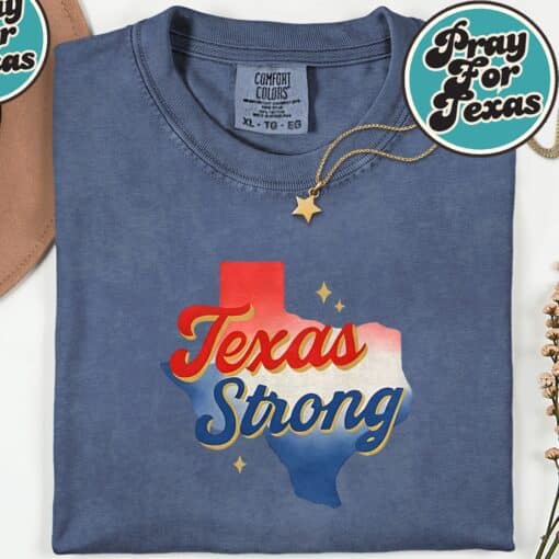 Texas Strong Pray for Texas T-Shirt - Image 5