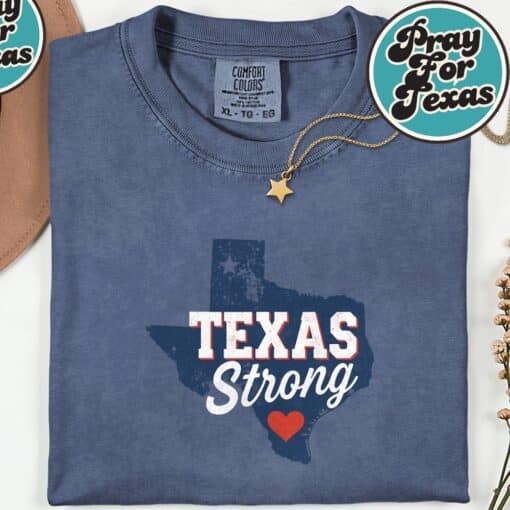 Texas Strong Hill Country Pray For Texas Shirt - Image 5