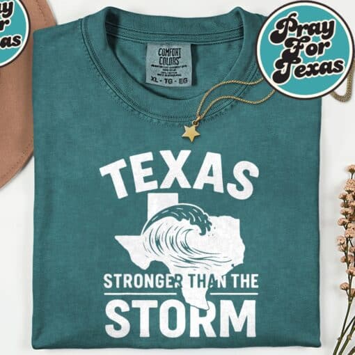Texas Strong Hill Country Strong Pray For Texas T-Shirt - Image 6