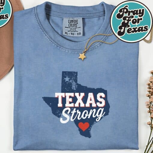 Texas Strong Hill Country Pray For Texas Shirt - Image 3