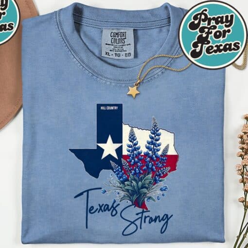 For The Love For Pray For Texas Shirt - Image 2