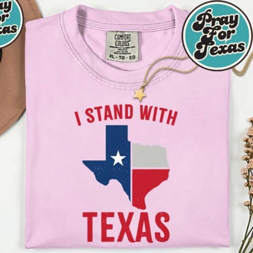 I Stand With Texas 2025 T-Shirt - Image 8