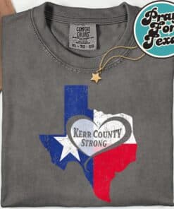 Kerr County Strong Texas Pray For Texas T Shirt 2