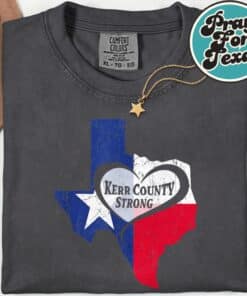 Kerr County Strong Texas Pray For Texas T Shirt 4