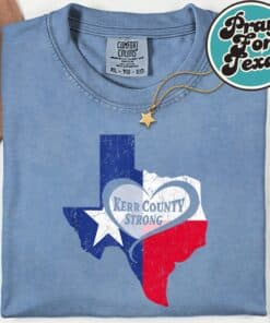 Kerr County Strong Texas Pray For Texas T Shirt 7
