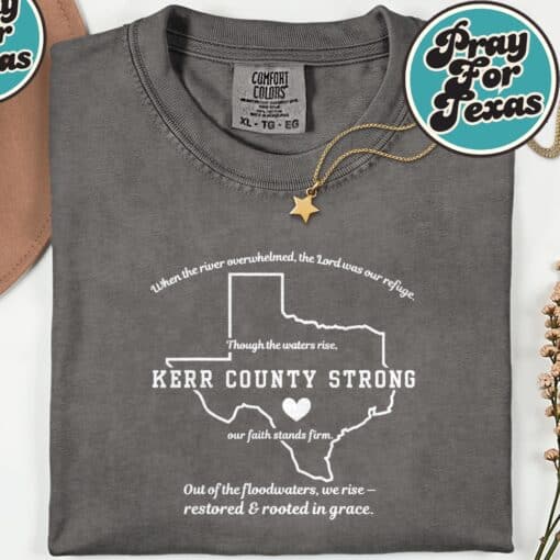 Kerr County Strong Texas T-Shirt - Image 2
