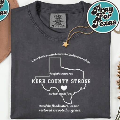 Kerr County Strong Texas T-Shirt - Image 3