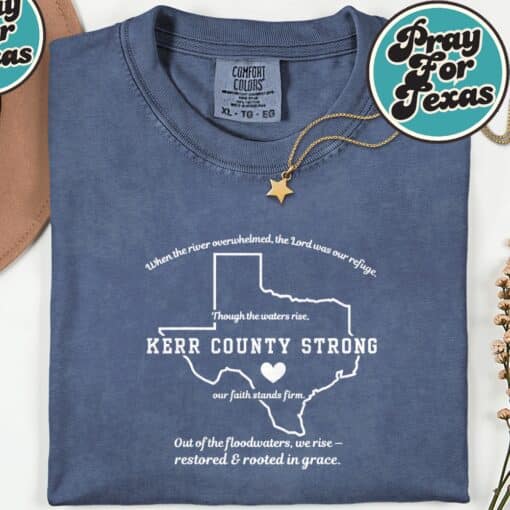 Kerr County Strong Texas T-Shirt - Image 4