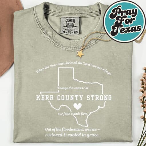 Kerr County Strong Texas T-Shirt - Image 9