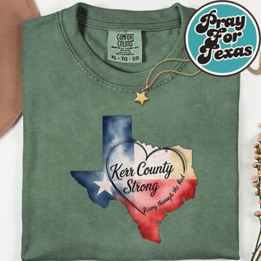 Kerrville Strong Kerr County Strong Texas Strong Support T-Shirt - Image 8