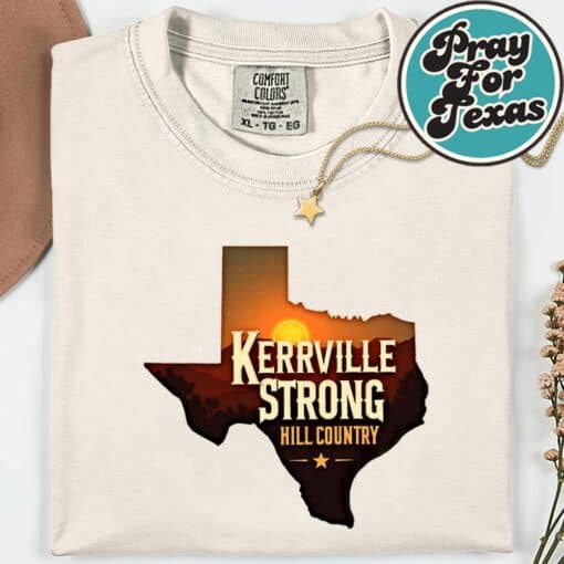 Kerrville Strong Pray For Kerrville Texas T-Shirt - Image 8