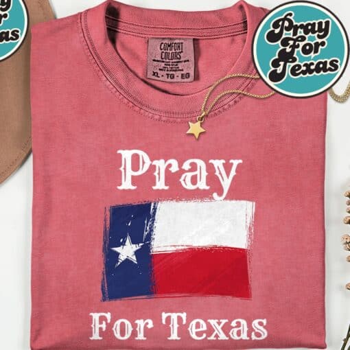 Pray For Texas Christians T-Shirt - Image 6