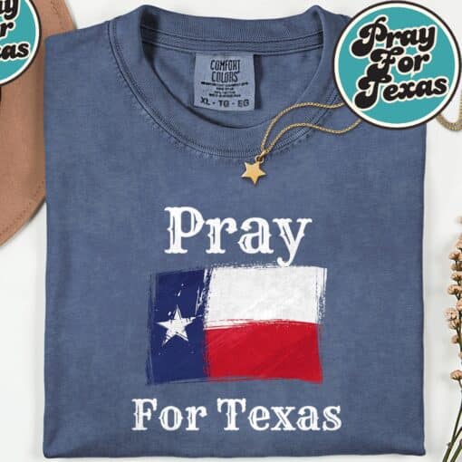 Pray For Texas Christians T-Shirt - Image 4