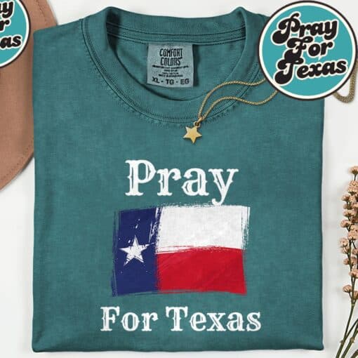 Pray For Texas Christians T-Shirt - Image 5