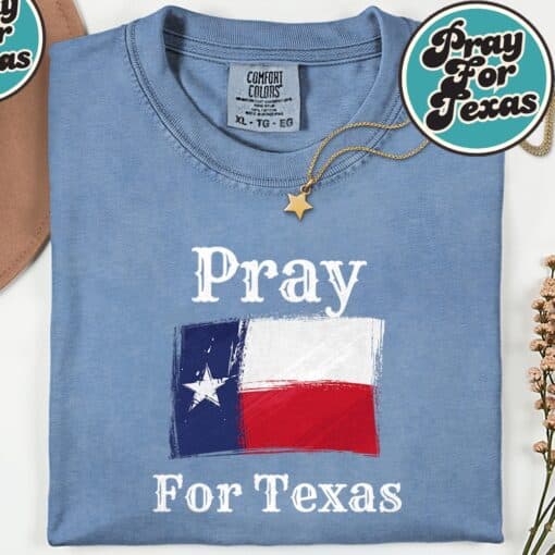 Pray For Texas Christians T-Shirt - Image 2