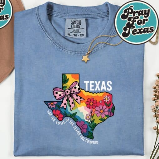 Pray For Texas Hill Country 2025 Texas Stronger Than Storm T-Shirt - Image 4