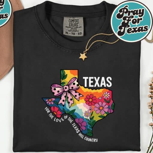 Pray For Texas Hill Country 2025 Texas Stronger Than Storm T-Shirt - Image 5