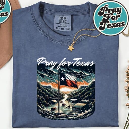Pray For Texas Hill Country Shirt - Image 4