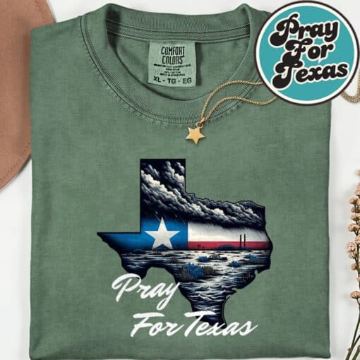 Pray For Texas Hill Country Support Shirt - Image 10