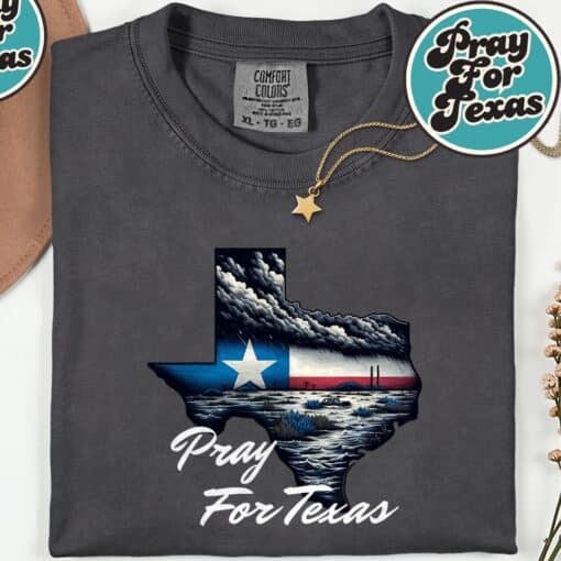 Pray For Texas Hill Country Support Shirt - Image 3