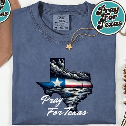 Pray For Texas Hill Country Support Shirt - Image 4
