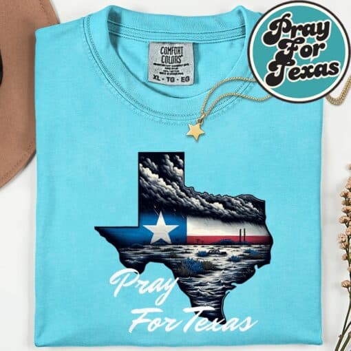 Pray For Texas Hill Country Support Shirt - Image 8