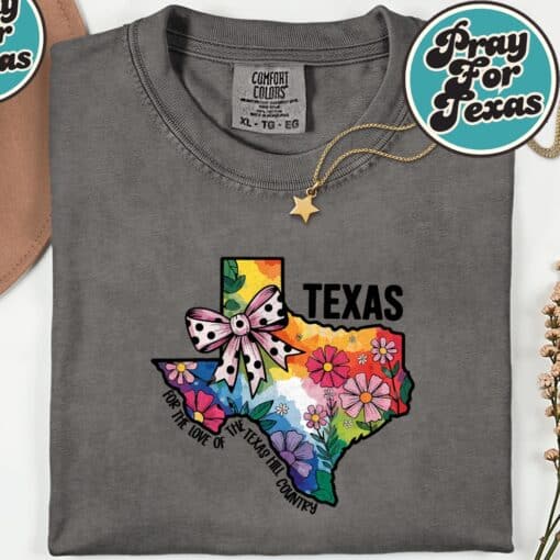 Pray For Texas Hill Country T-Shirt - Image 7