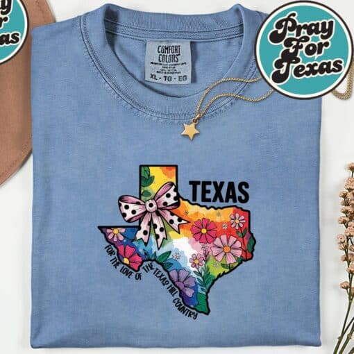 Pray For Texas Hill Country T-Shirt - Image 3