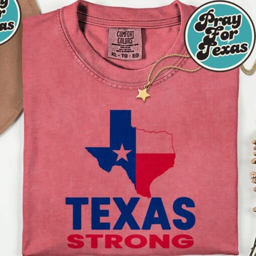 Pray For Texas Stronger T-Shirt - Image 2