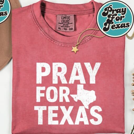 Pray For Texas Texas Strong 2025 T-Shirt - Image 2