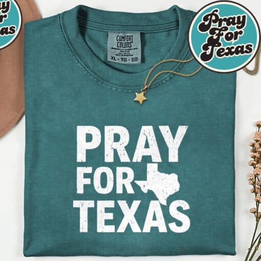 Pray For Texas Texas Strong 2025 T-Shirt - Image 6