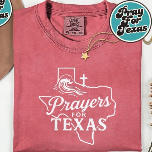 Prayers for Texas 2025 T-Shirt - Image 2