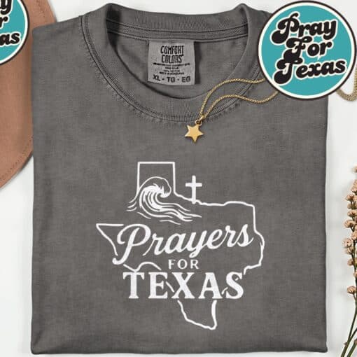 Prayers for Texas 2025 T-Shirt - Image 3