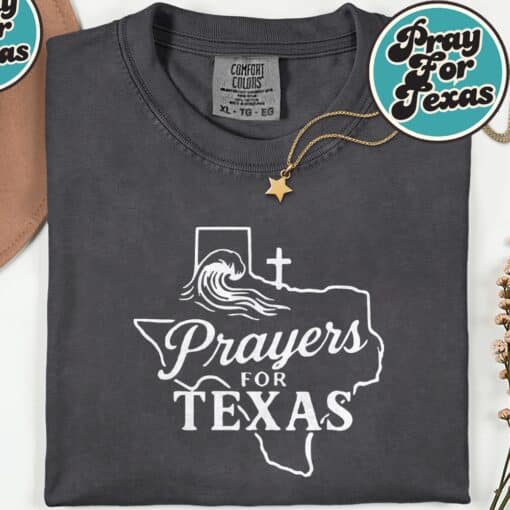 Prayers for Texas 2025 T-Shirt - Image 4