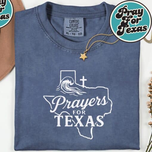 Prayers for Texas 2025 T-Shirt - Image 5