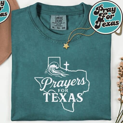 Prayers for Texas 2025 T-Shirt - Image 6