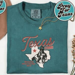 Stay Strong Texas Vintage Pray For Texas T Shirt 1