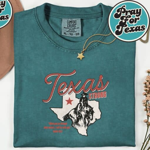 Stay Strong Texas Vintage Pray For Texas T-Shirt