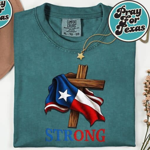 Strong Texas flag 2025 T-Shirt - Image 5
