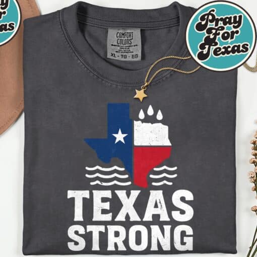 Support Texas Floods Strong T-Shirt - Image 3