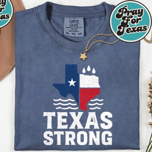 Support Texas Floods Strong T-Shirt - Image 4