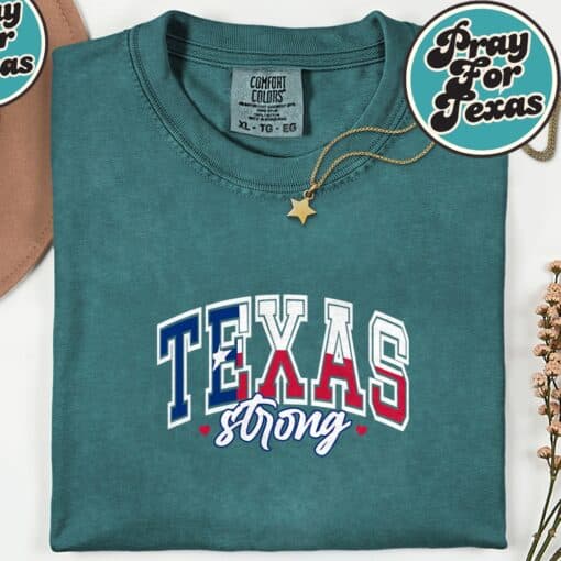 Support Texas Strong Hill Country Strong Pray For Texas Shirt - Image 3