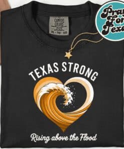 Texas Flooding Support T Shirt 8