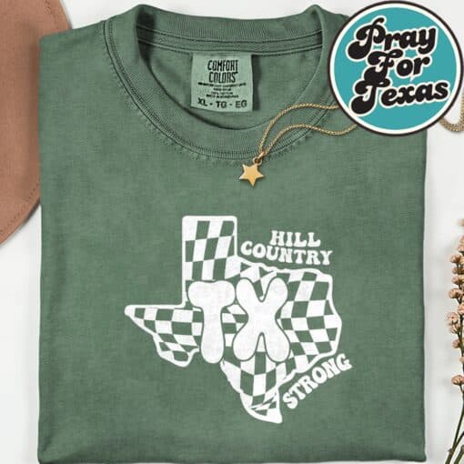 Texas Strong Pray for Texas T-Shirt - Image 7