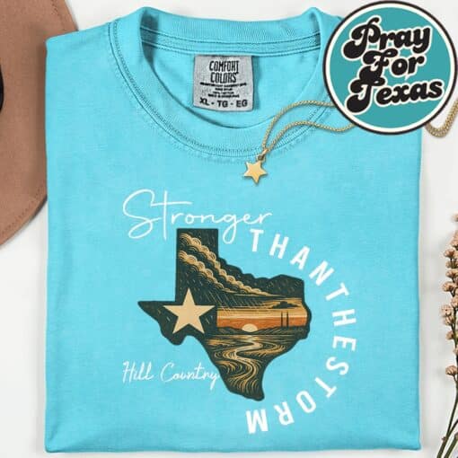 Vintage Pray for Texas Shirt - Image 8