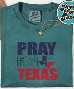 Vintage Pray for Texas T Shirt3